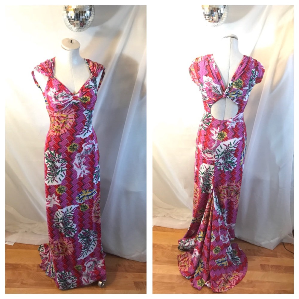 Zac Posen for Target Safety Pin Printed Gown Dress